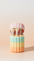 Travel-Friendly Silicone Makeup Brush Case