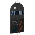 Mber 43" Garment Bags with 3 Zipper Pockets, Black