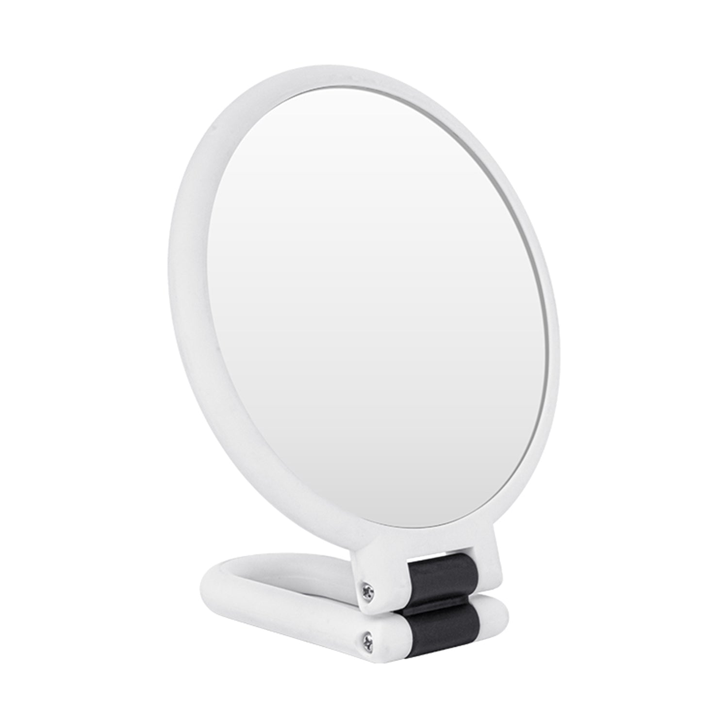 Mber Foldable Handheld Makeup Mirror with 2-Sided 1X 10X Magnifying Mirror