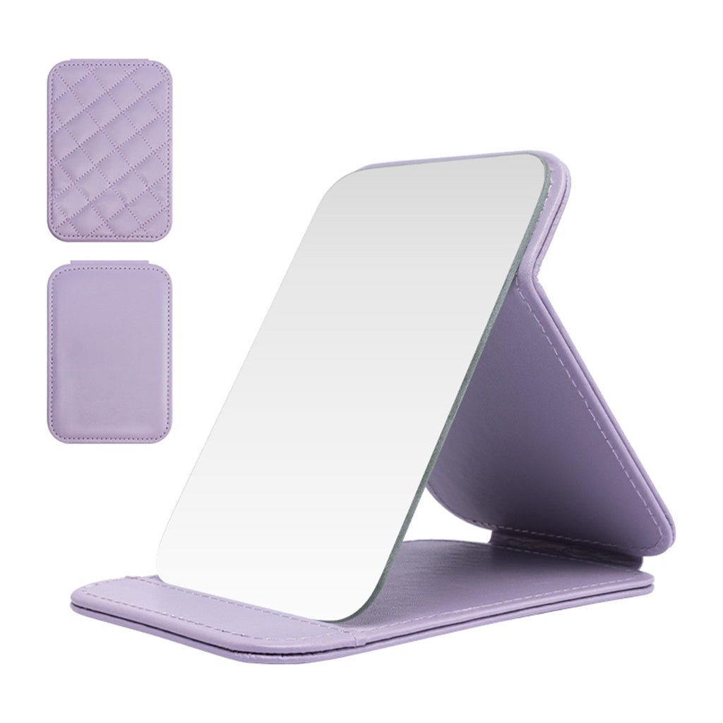 Mber Foldable Travel Makeup Mirror for Makeup, Purple