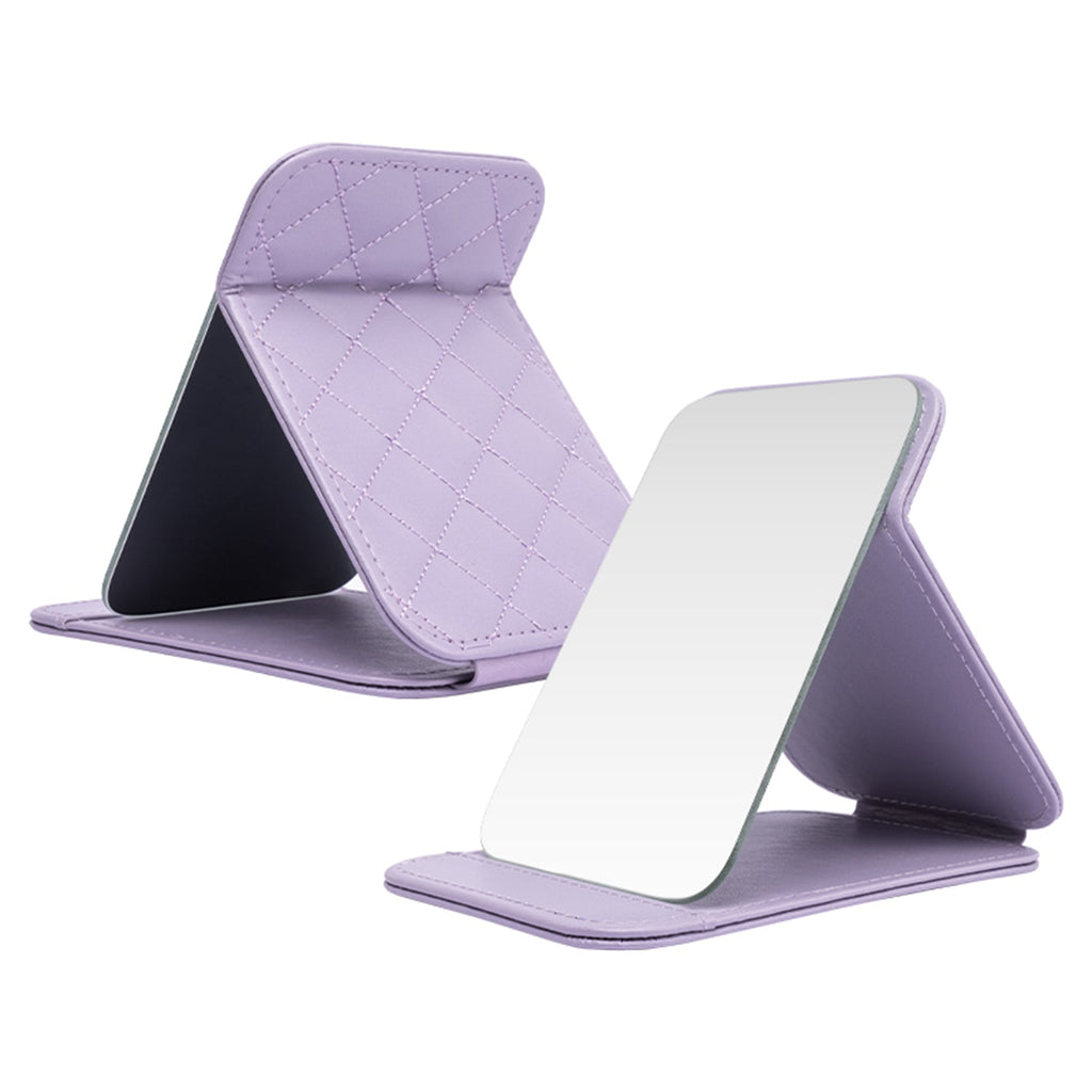 Mber Foldable Travel Makeup Mirror for Makeup, Purple