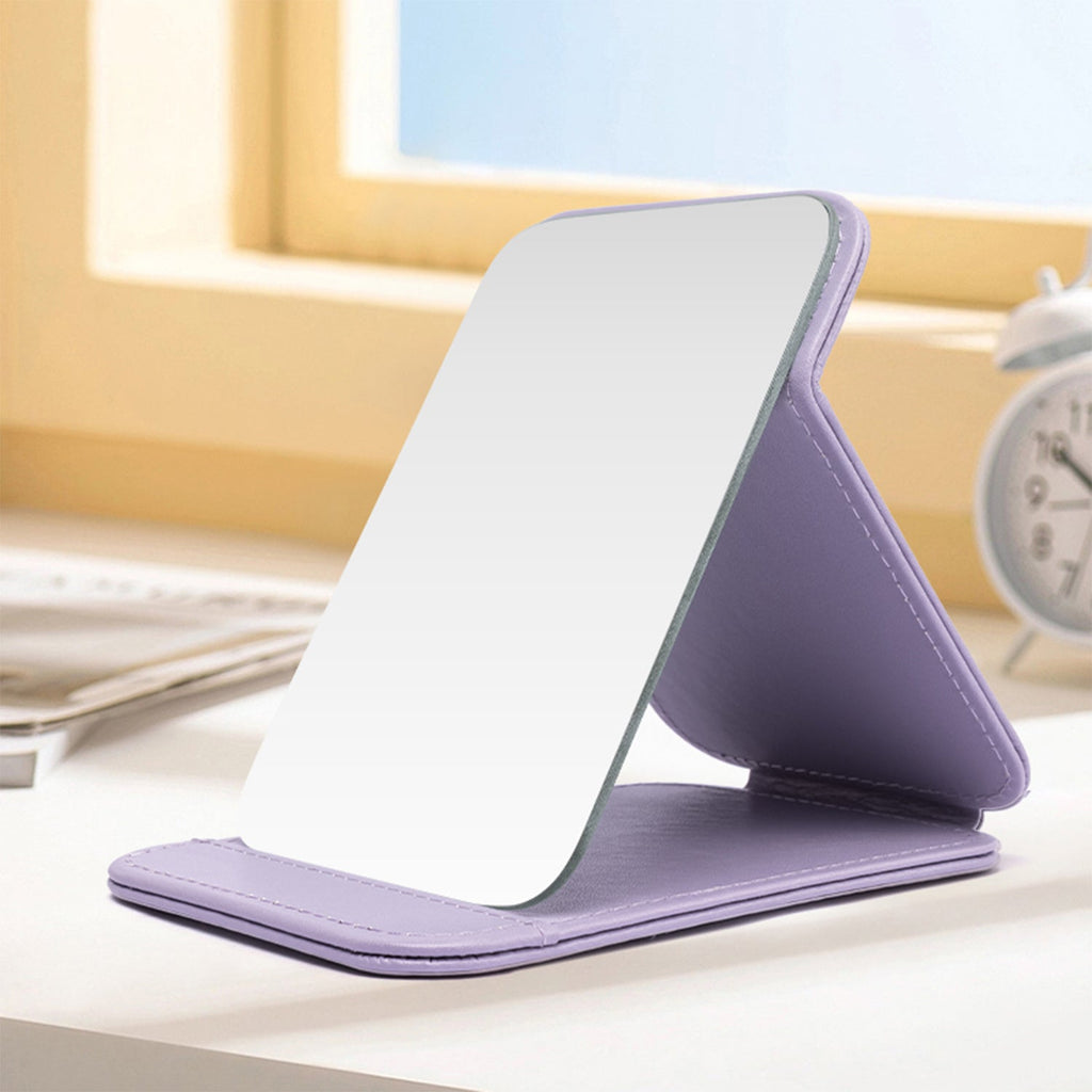 Mber Foldable Travel Makeup Mirror for Makeup, Purple