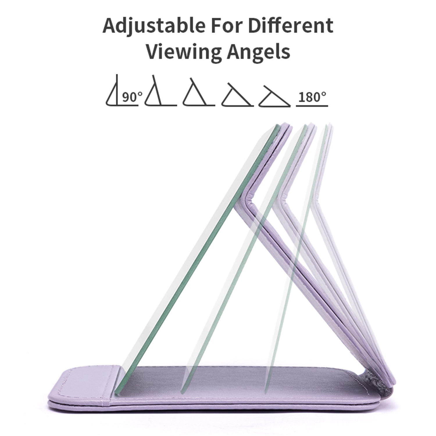 Mber Foldable Travel Makeup Mirror for Makeup, Purple