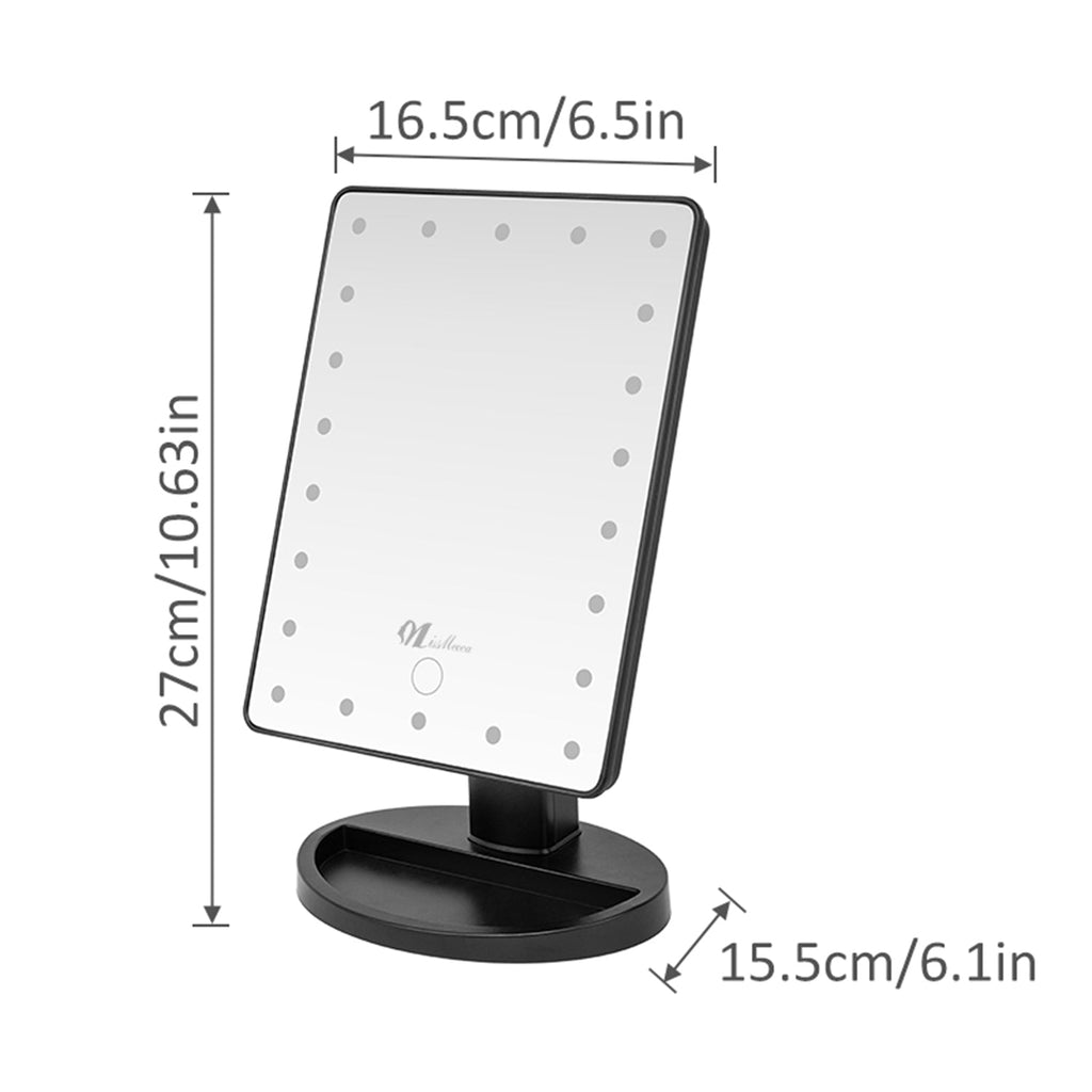 Mber Tabletop Makeup Mirror with 22 LED Lights