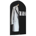 Mber 47" Garment Bag with Visible Transparent Window, Black