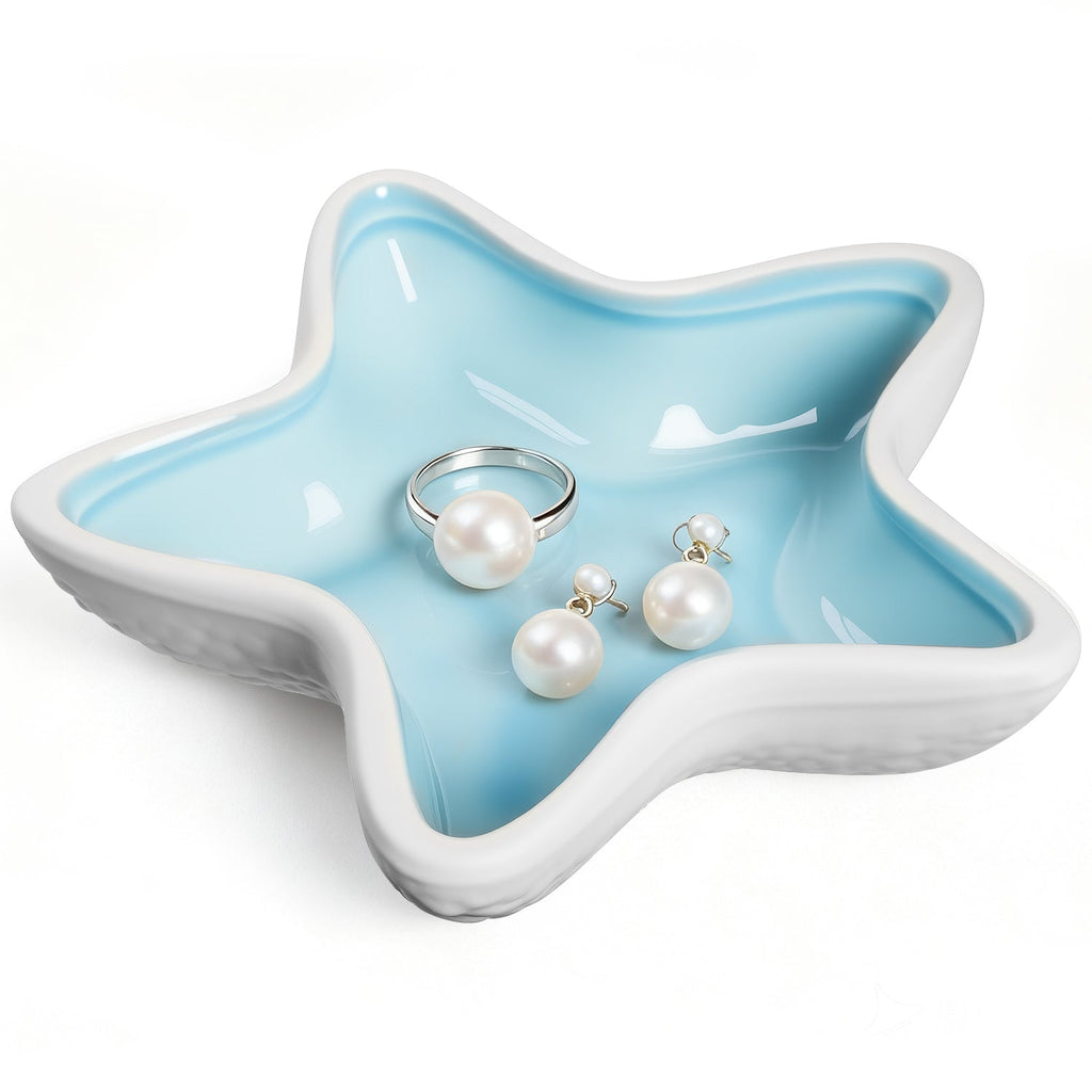 Mber Ceramic Jewelry Tray, Starfish