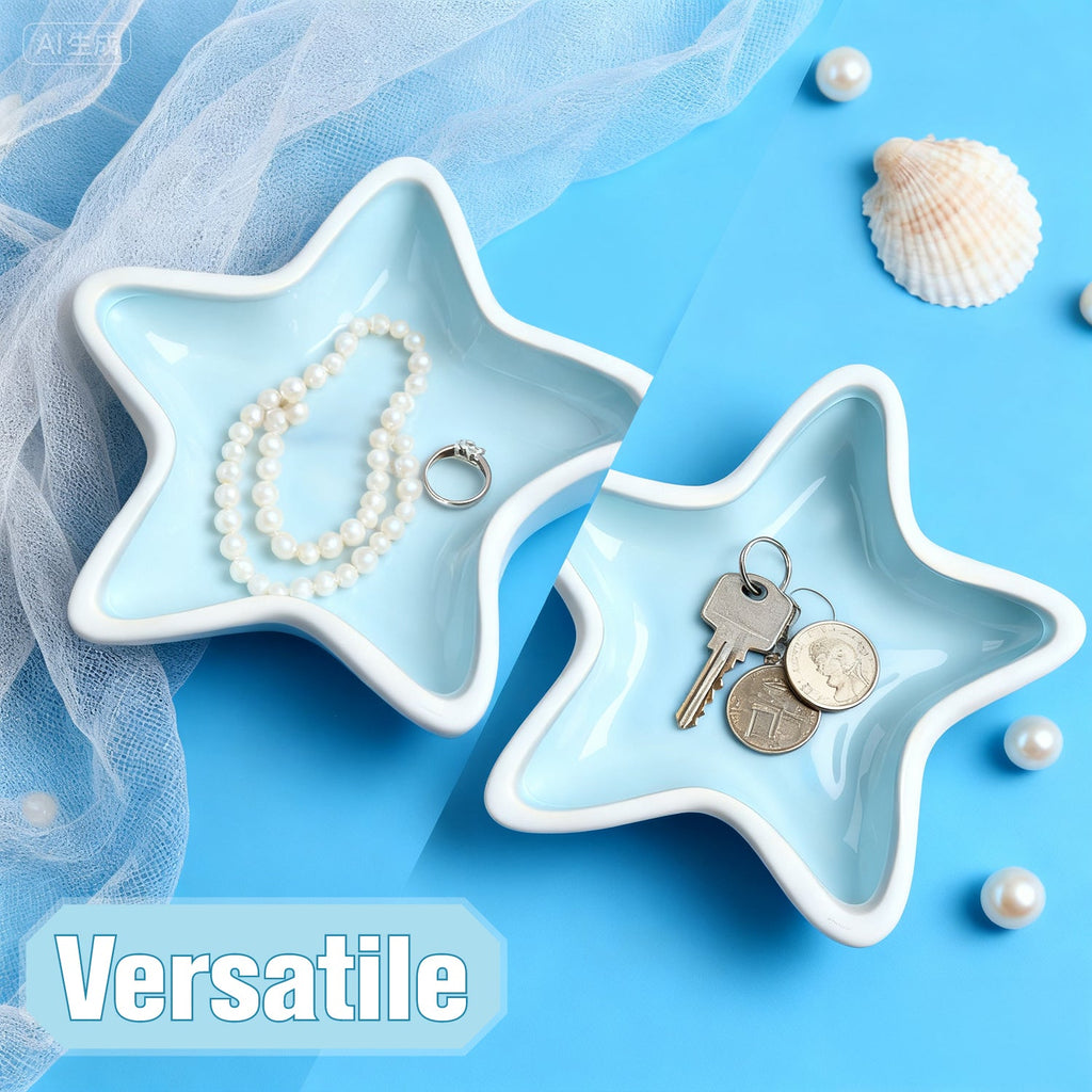 Mber Ceramic Jewelry Tray, Starfish