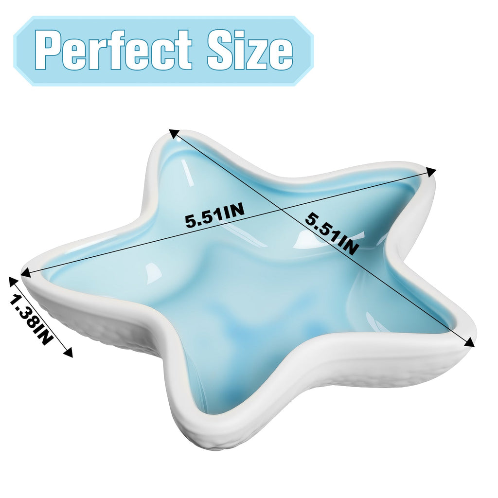 Mber Ceramic Jewelry Tray, Starfish