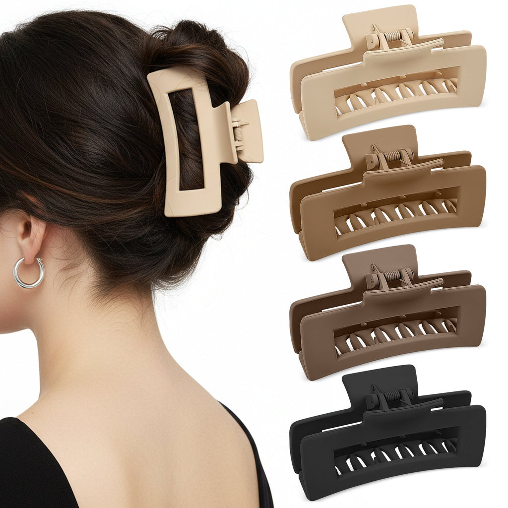 Mber Large Hair Claw Clips, Assorted Matte Colors