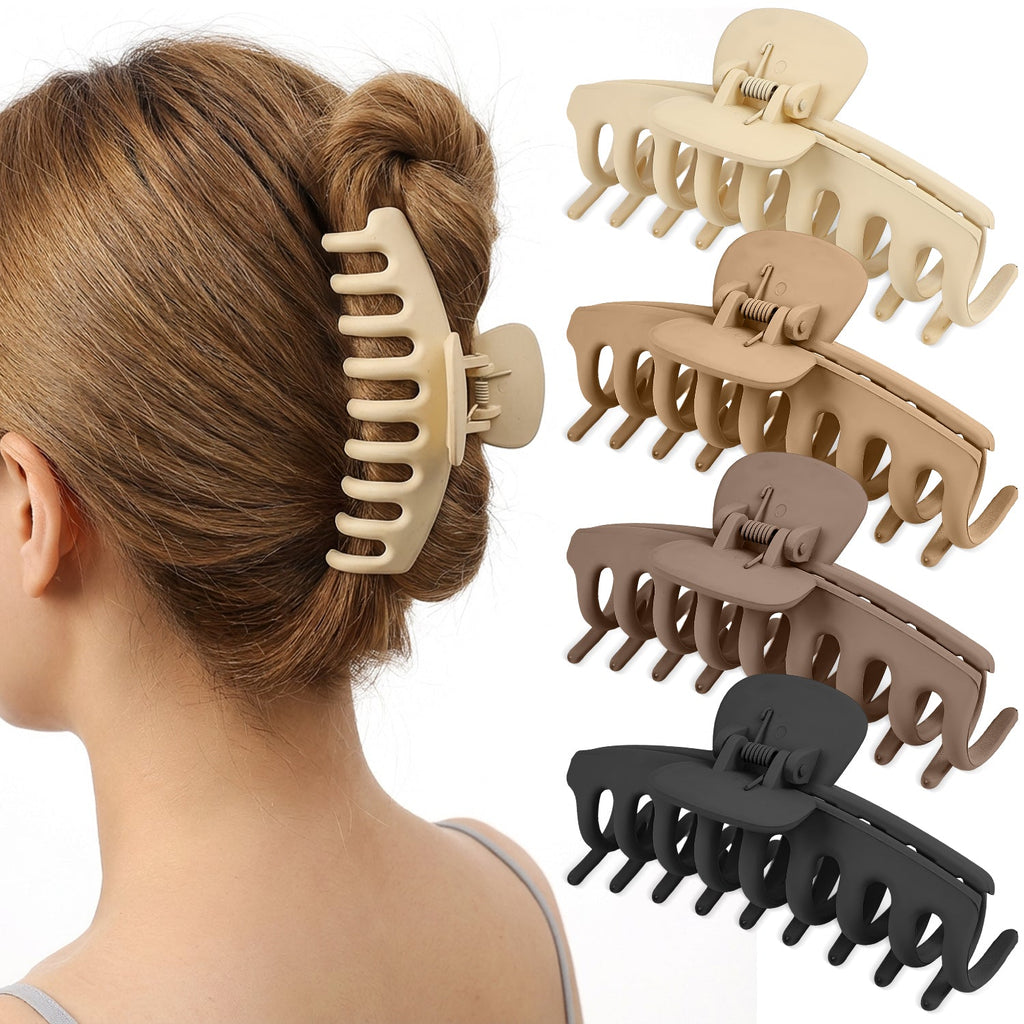 Mber Large Hair Claw Clips, Assorted Matte Colors