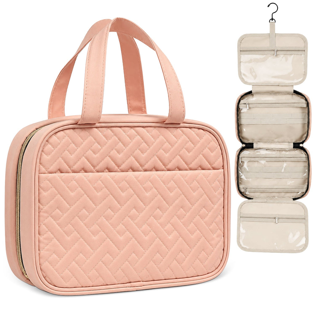 Mber Hanging Travel Toiletry Bag, Pink