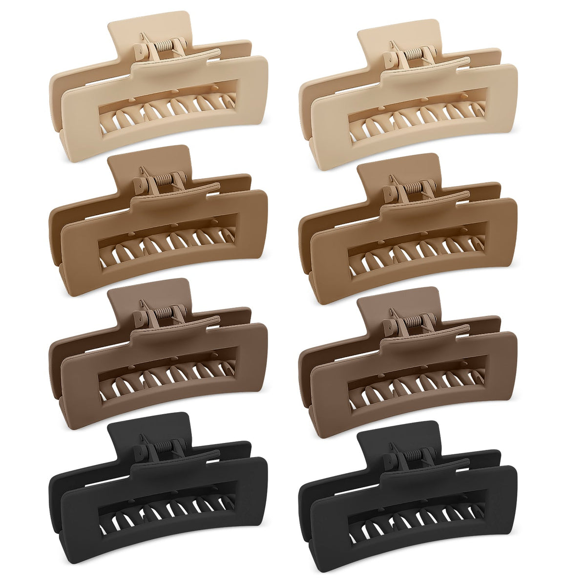 Mber Large Hair Claw Clips, Assorted Matte Colors