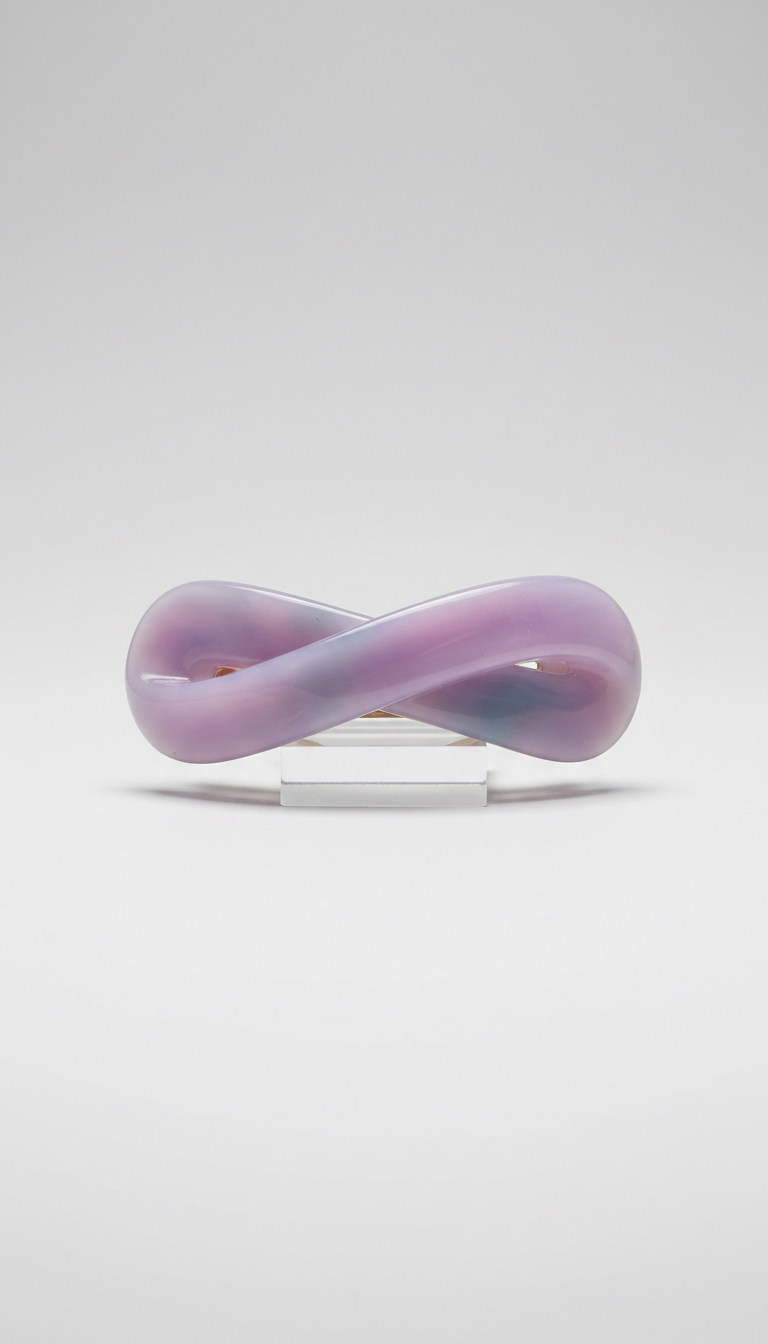 Lilac whisper acrylic barrette