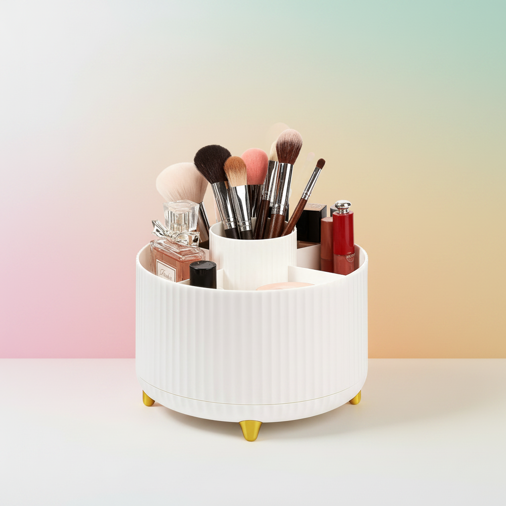 Mber Makeup Brush Holder Organizer on vanity background